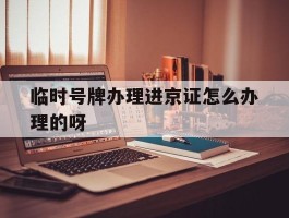 临时号牌办理进京证怎么办理的呀