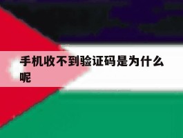 手机收不到验证码是为什么呢