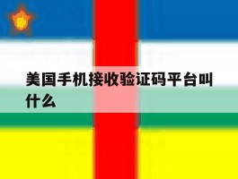 美国手机接收验证码平台叫什么
