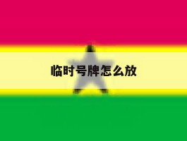 临时号牌怎么放