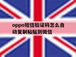oppo短信验证码怎么自动复制粘贴到微信