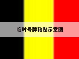 临时号牌粘贴示意图