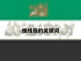 搜线报的关键词