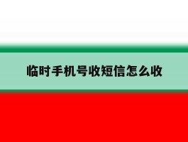 临时手机号收短信怎么收
