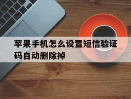 苹果手机怎么设置短信验证码自动删除掉的简单介绍