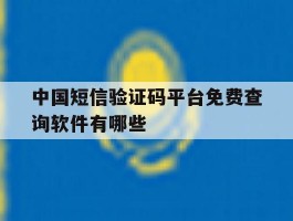 中国短信验证码平台免费查询软件有哪些的简单介绍