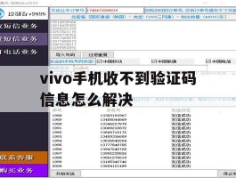 vivo手机收不到验证码信息怎么解决