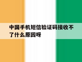 中国手机短信验证码接收不了什么原因呀的简单介绍