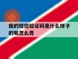 我的短信验证码是什么样子的呢怎么弄