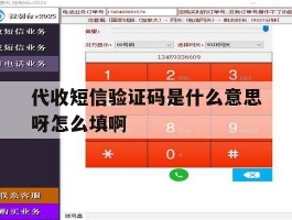 关于代收短信验证码是什么意思呀怎么填啊的信息